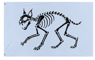 A mockup of the custom flag 'P1 flag' on a white background