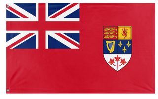 A mockup of the custom flag 'Red Ensign flag' on a white background