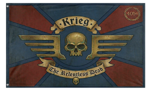 A mockup of the custom flag 'DKOK 401st flag' on a white background