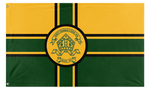 A mockup of the custom flag 'TGS flag' on a white background