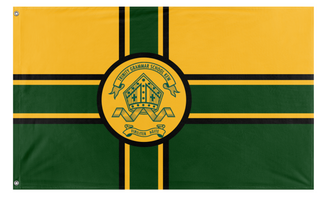 A mockup of the custom flag 'TGS flag' on a white background