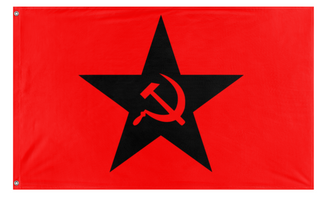 A mockup of the custom flag 'Russian Ultranationalist Party flag' on a white background
