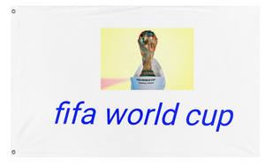 A mockup of the custom flag 'FIFA 2026 World Cup flag' on a white background