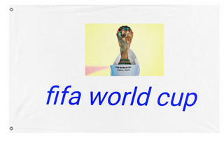 A mockup of the custom flag 'FIFA 2026 World Cup flag' on a white background