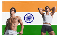A mockup of the custom flag 'Bad Bunny Flag' on a white background