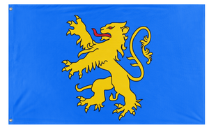 A mockup of the custom flag 'Apartment 4A Flag' on a white background