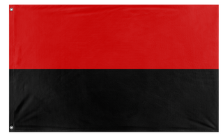 A mockup of the custom flag 'UPA flag' on a white background