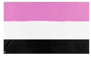 A mockup of the custom flag 'Platonic Pride Flag' on a white background