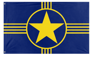 A mockup of the custom flag 'Republic of Texas Flag' on a white background