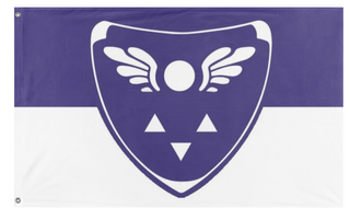 A mockup of the custom flag 'Flag of the Underground' on a white background