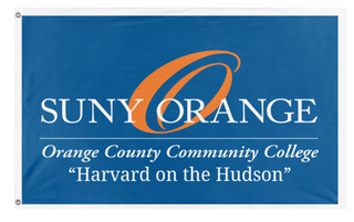 A mockup of the custom flag 'SOCC flag' on a white background