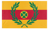 A mockup of the custom flag 'A flag' on a white background