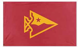 A mockup of the custom flag 'flag' on a white background