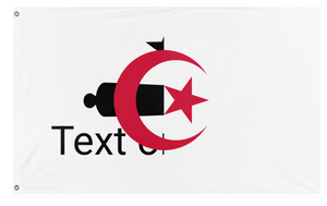 A mockup of the custom flag '77 flag' on a white background