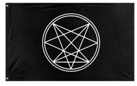 A mockup of the custom flag 'ona flag' on a white background