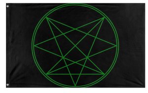 A mockup of the custom flag 'aeon flag' on a white background