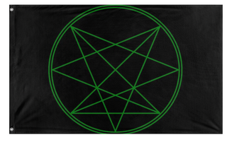 A mockup of the custom flag 'aeon flag' on a white background