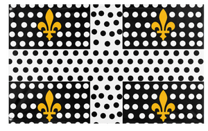 A mockup of the custom flag 'Angine de Poitrine flag' on a white background