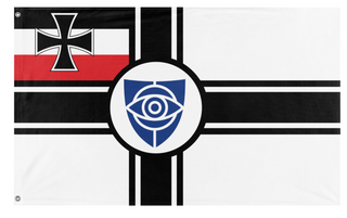 A mockup of the custom flag '20 flag' on a white background