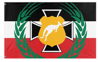 A mockup of the custom flag '66 flag' on a white background