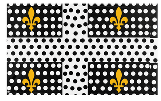 A mockup of the custom flag 'AdP flag' on a white background