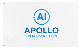 A mockup of the custom flag 'ai1 flag' on a white background