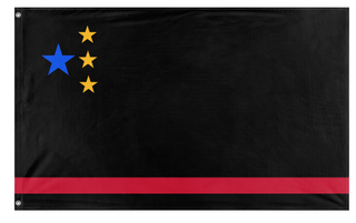 A mockup of the custom flag 'ACCSP flag' on a white background