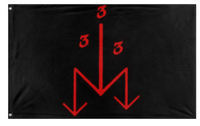 A mockup of the custom flag 'better tob flag' on a white background