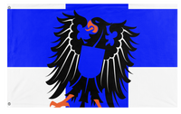 A mockup of the custom flag 'The matariki county flag' on a white background