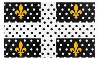 A mockup of the custom flag 'ADP flag' on a white background
