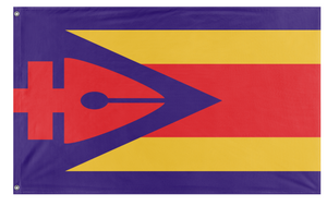 A mockup of the custom flag 'Handicraft flag' on a white background
