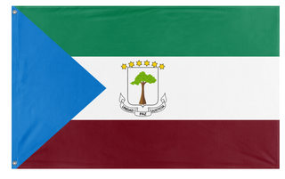 A mockup of the custom flag 'Equatorial Guinea [1923] flag' on a white background