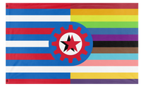 A mockup of the custom flag '7524_Remake7.2 flag' on a white background