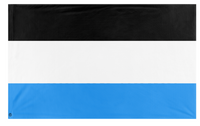 A mockup of the custom flag 'NovaWyke flag' on a white background