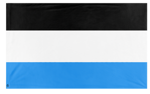 A mockup of the custom flag 'NovaWyke flag' on a white background