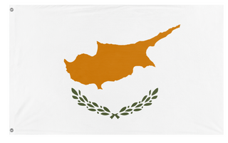 A mockup of the custom flag 'test flag' on a white background