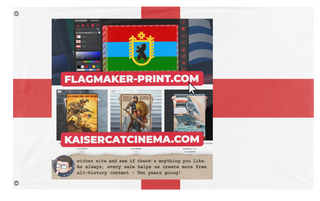 A mockup of the custom flag 'T flag' on a white background