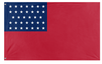 A mockup of the custom flag '34-Star WCA flag' on a white background