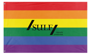A mockup of the custom flag 'sulf_pride flag' on a white background