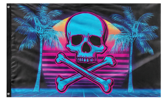 A mockup of the custom flag 'parlay flag' on a white background