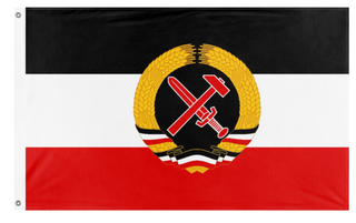 A mockup of the custom flag 'Strasserismus flag' on a white background