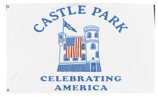 A mockup of the custom flag 'Cp flag' on a white background