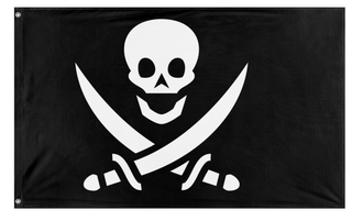 A mockup of the custom flag '11 flag' on a white background