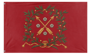 A mockup of the custom flag 'Narke-Varmlands regemente flag' on a white background