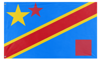A mockup of the custom flag 'test flag' on a white background
