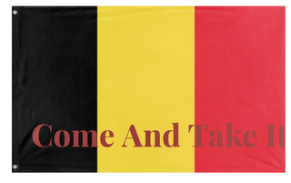 A mockup of the custom flag 'T flag' on a white background