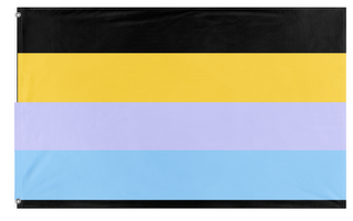 A mockup of the custom flag 'Fairiesexual flag' on a white background