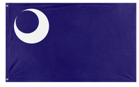 A mockup of the custom flag 'Fort Moultrie flag' on a white background