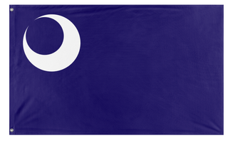 A mockup of the custom flag 'Fort Moultrie flag' on a white background