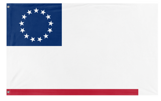 A mockup of the custom flag 'A flag' on a white background